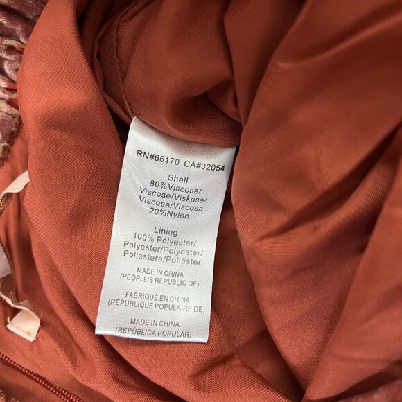 NEW Hutch Anthro Velvet Floral Wide Leg Pants Sz XS - Picture 15 of 16